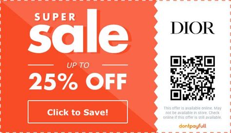 cupom dior beauty|dior coupon codes.